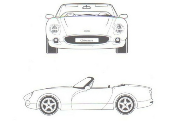 TVR Chimeara is drawings of the car